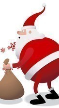 Ladda ner New Year, Holidays, Christmas, Xmas, Santa Claus bilden till mobilen.