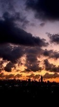 Clouds,Landscape,Sunset till BlackBerry Torch 9800