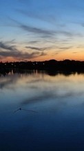 Ladda ner Lakes, Landscape, Sunset bilden till mobilen.