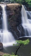 Ladda ner Landscape, Water, Waterfalls bilden 240x320 till mobilen.