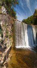 Ladda ner Landscape, Water, Waterfalls bilden 240x400 till mobilen.