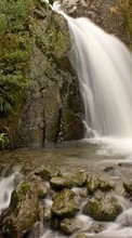Ladda ner Landscape, Water, Waterfalls bilden 320x480 till mobilen.