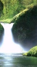 Ladda ner Landscape, Waterfalls bilden 320x480 till mobilen.
