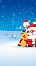 Ladda ner Holidays, Pictures, Christmas, Xmas, Santa Claus, Snow, Winter bilden till mobilen.