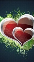Ladda ner Hearts, Love, Valentine&#039;s day, Drawings bilden till mobilen.