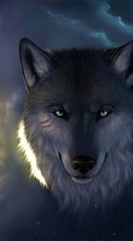 Ladda ner Animals, Wolfs, Drawings bilden 1080x1920 till mobilen.