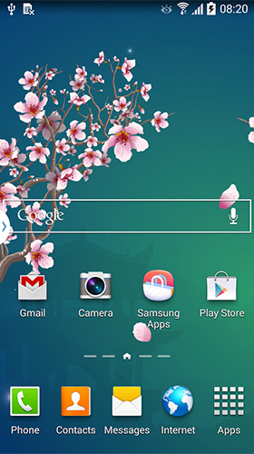 Gratis Blommor live wallpaper för Android på surfplattan arbetsbordet: Abstract sakura.