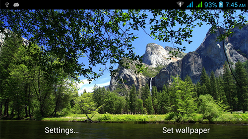 Gratis Interactive live wallpaper för Android på surfplattan arbetsbordet: Amazing nature.