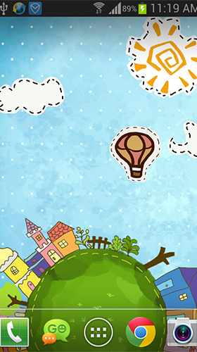 Gratis levande bakgrundsbilder Cartoon city på Android-mobiler och surfplattor.