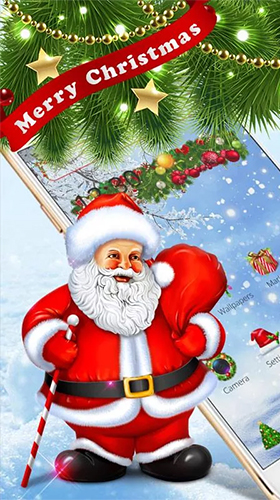 Gratis levande bakgrundsbilder Christmas Santa på Android-mobiler och surfplattor.