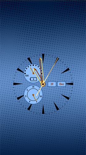 Gratis live wallpaper för Android på surfplattan arbetsbordet: Clock: real time.