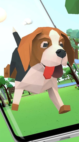 Gratis 3D live wallpaper för Android på surfplattan arbetsbordet: Cute puppy 3D.