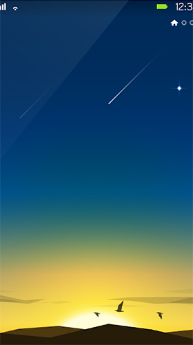Gratis Interactive live wallpaper för Android på surfplattan arbetsbordet: Day and night by N Art Studio.