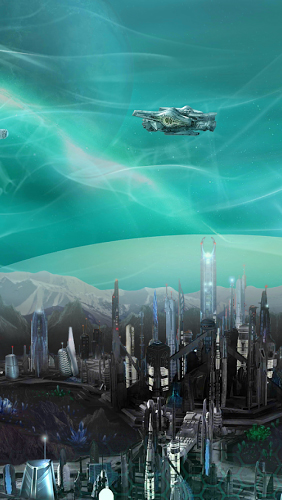 Gratis levande bakgrundsbilder Deep Space Colony på Android-mobiler och surfplattor.