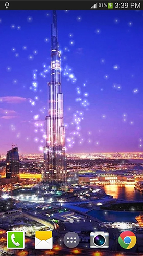 Gratis levande bakgrundsbilder Dubai night by live wallpaper HongKong på Android-mobiler och surfplattor.