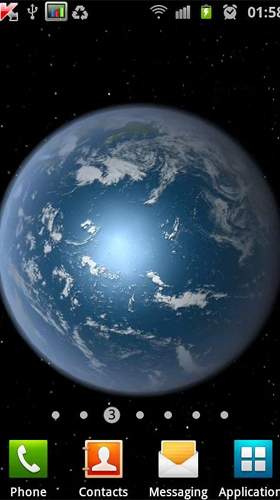 Gratis levande bakgrundsbilder Earth HD free edition på Android-mobiler och surfplattor.