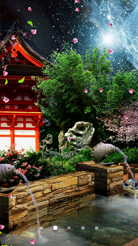Gratis levande bakgrundsbilder Eastern garden by Amax LWPS på Android-mobiler och surfplattor.