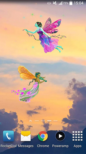 Gratis Fantasi live wallpaper för Android på surfplattan arbetsbordet: Fairy party.