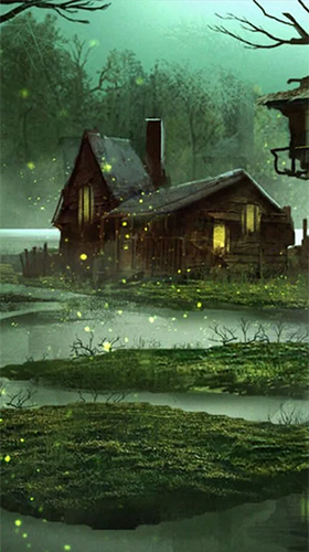 Gratis levande bakgrundsbilder Fireflies by Jango LWP Studio på Android-mobiler och surfplattor.