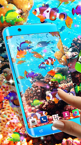 Gratis 3D live wallpaper för Android på surfplattan arbetsbordet: Fish.