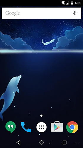 Gratis levande bakgrundsbilder Fish&Bird love på Android-mobiler och surfplattor.