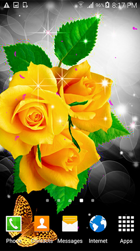 Gratis Blommor live wallpaper för Android på surfplattan arbetsbordet: Flowers by villeHugh.