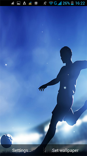 Gratis levande bakgrundsbilder Football by LWP World på Android-mobiler och surfplattor.