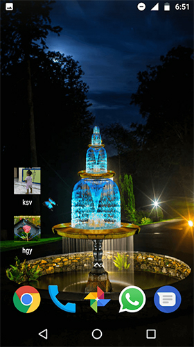 Gratis levande bakgrundsbilder Fountain 3D på Android-mobiler och surfplattor.