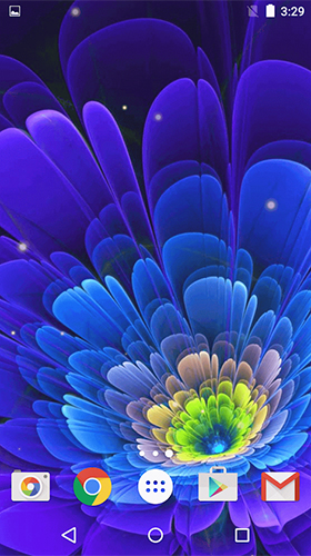Gratis Interactive live wallpaper för Android på surfplattan arbetsbordet: Glowing flowers by Free Wallpapers and Backgrounds.