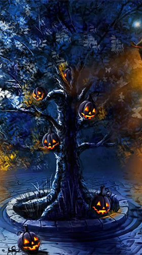 Gratis levande bakgrundsbilder Halloween by Art LWP på Android-mobiler och surfplattor.