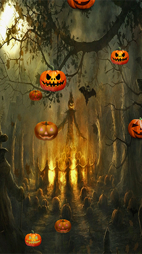 Gratis Interactive live wallpaper för Android på surfplattan arbetsbordet: Halloween by FlipToDigital.
