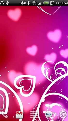 Gratis levande bakgrundsbilder Hearts by Kittehface Software på Android-mobiler och surfplattor.