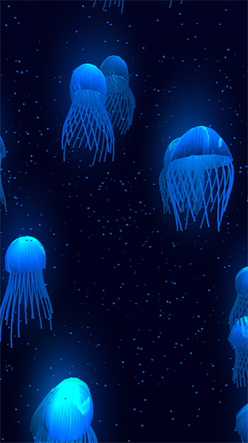 Gratis levande bakgrundsbilder Jellyfish 3D by Womcd på Android-mobiler och surfplattor.