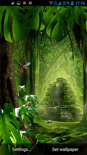 Gratis levande bakgrundsbilder Jungle by LWP World på Android-mobiler och surfplattor.