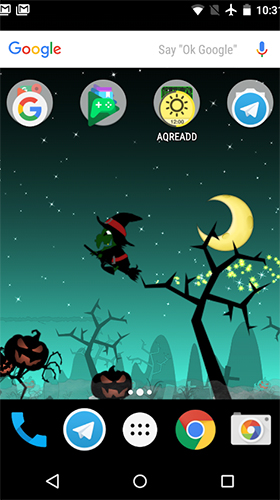 Gratis live wallpaper för Android på surfplattan arbetsbordet: Little witch planet.