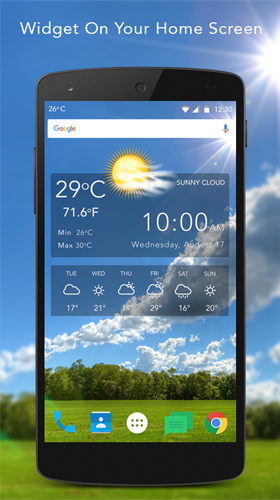 Gratis Weather live wallpaper för Android på surfplattan arbetsbordet: Live weather.