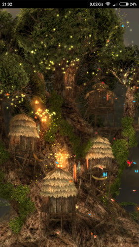 Gratis levande bakgrundsbilder Magic Tree 3D på Android-mobiler och surfplattor.