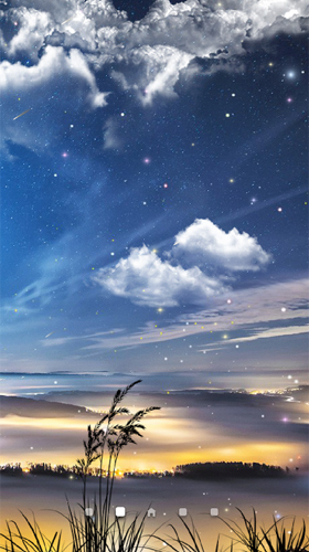 Gratis levande bakgrundsbilder Meteor shower by Amax LWPS på Android-mobiler och surfplattor.