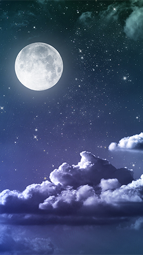 Gratis levande bakgrundsbilder Moonlight by App Basic på Android-mobiler och surfplattor.
