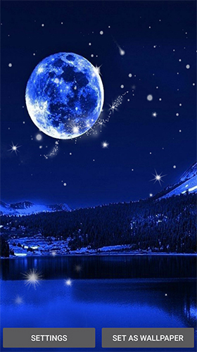 Gratis levande bakgrundsbilder Moonlight by Live Wallpaper HD 3D på Android-mobiler och surfplattor.
