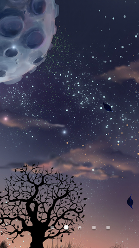 Gratis levande bakgrundsbilder Moonlight night på Android-mobiler och surfplattor.