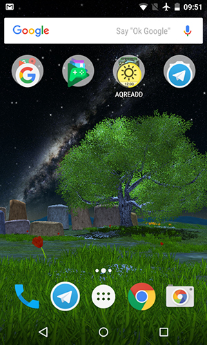 Gratis 3D live wallpaper för Android på surfplattan arbetsbordet: Nature tree.