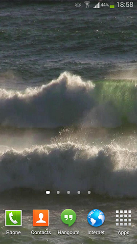 Gratis live wallpaper för Android på surfplattan arbetsbordet: Ocean waves by Andu Dun.