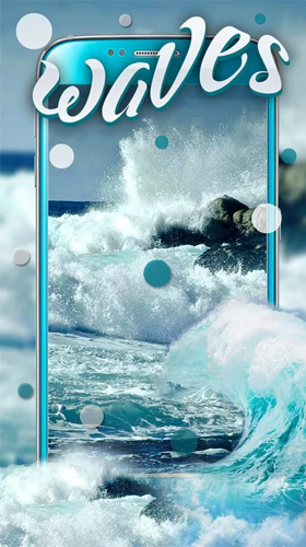 Gratis levande bakgrundsbilder Ocean waves by Keyboard and HD Live Wallpapers på Android-mobiler och surfplattor.