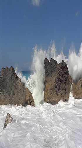 Gratis live wallpaper för Android på surfplattan arbetsbordet: Ocean waves by mathias stavrou.