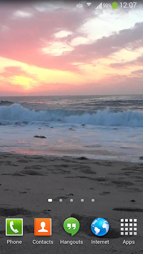 Gratis Landskap live wallpaper för Android på surfplattan arbetsbordet: Ocean waves.