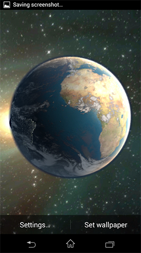 Gratis Interactive live wallpaper för Android på surfplattan arbetsbordet: Planets by H21 lab.