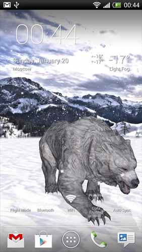 Gratis Djur live wallpaper för Android på surfplattan arbetsbordet: Pocket Bear.