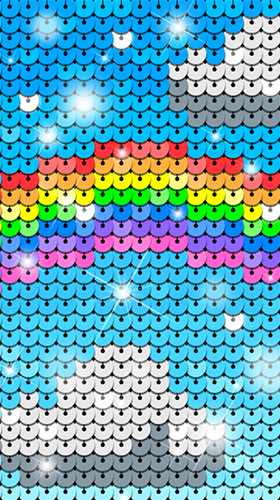 Gratis live wallpaper för Android på surfplattan arbetsbordet: Rainbow sequin flip.
