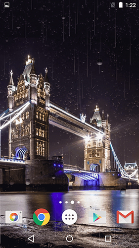Gratis levande bakgrundsbilder Rainy London by Phoenix Live Wallpapers på Android-mobiler och surfplattor.